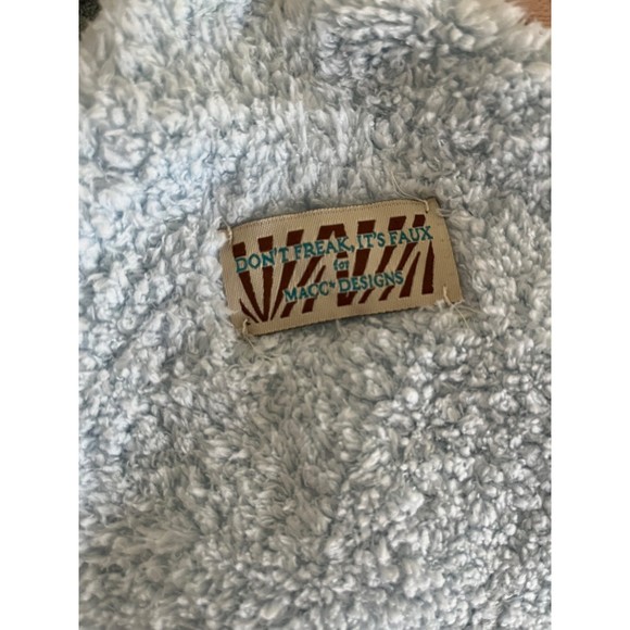 Macc Designs baby blanket giraffe print and fleece - Picture 3 of 3